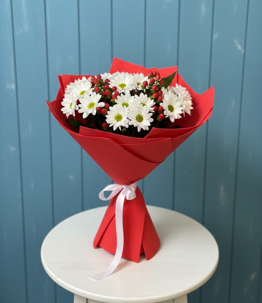 Букет цветов из: Хризантемы в Приозерском