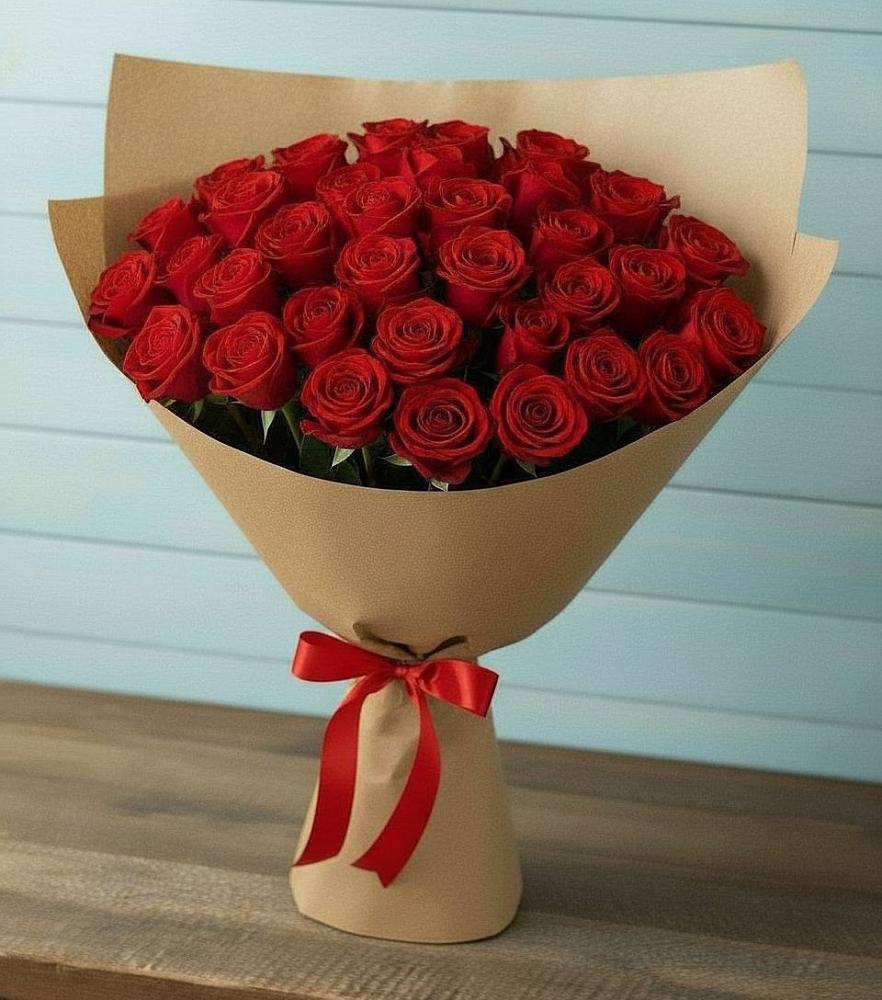 Букет Красные розы Милано в Приозерском