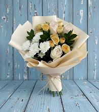Букет цветов из:  Розы и Хризантемы в Приозерском