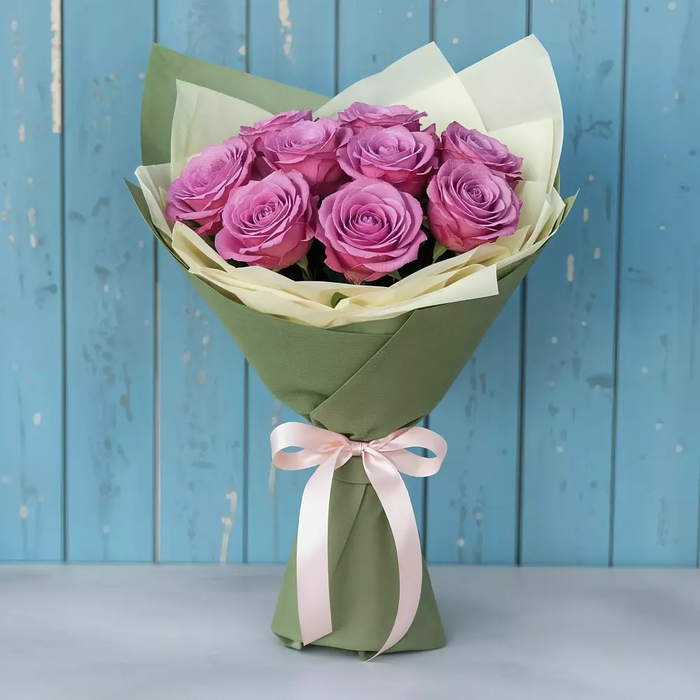 Букет Розы Фёрст Леди в Приозерском