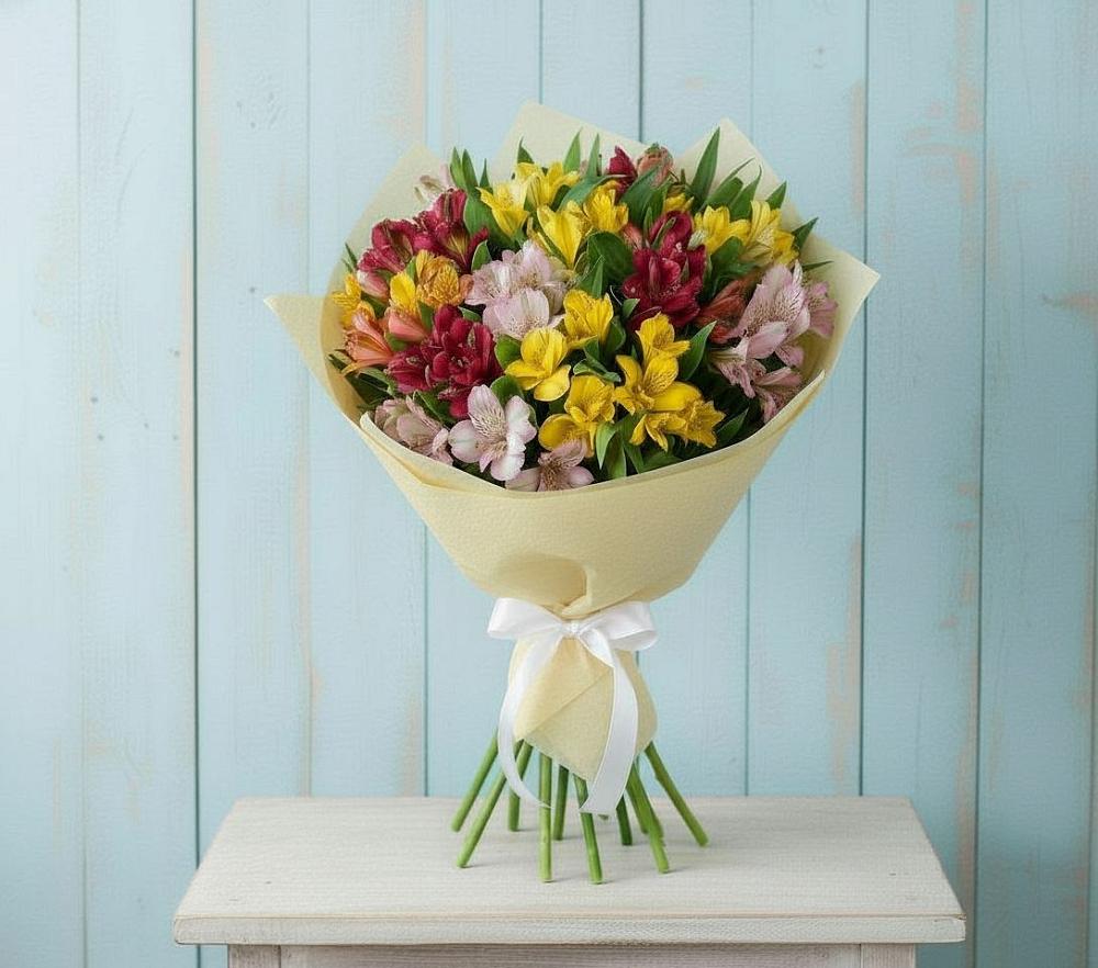 Букет цветов из: Альстромерии в Приозерском