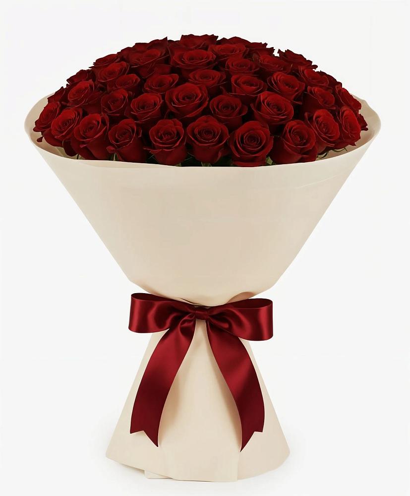 Букет 101 Бордовая роза Блэк Бакарра в Приозерском