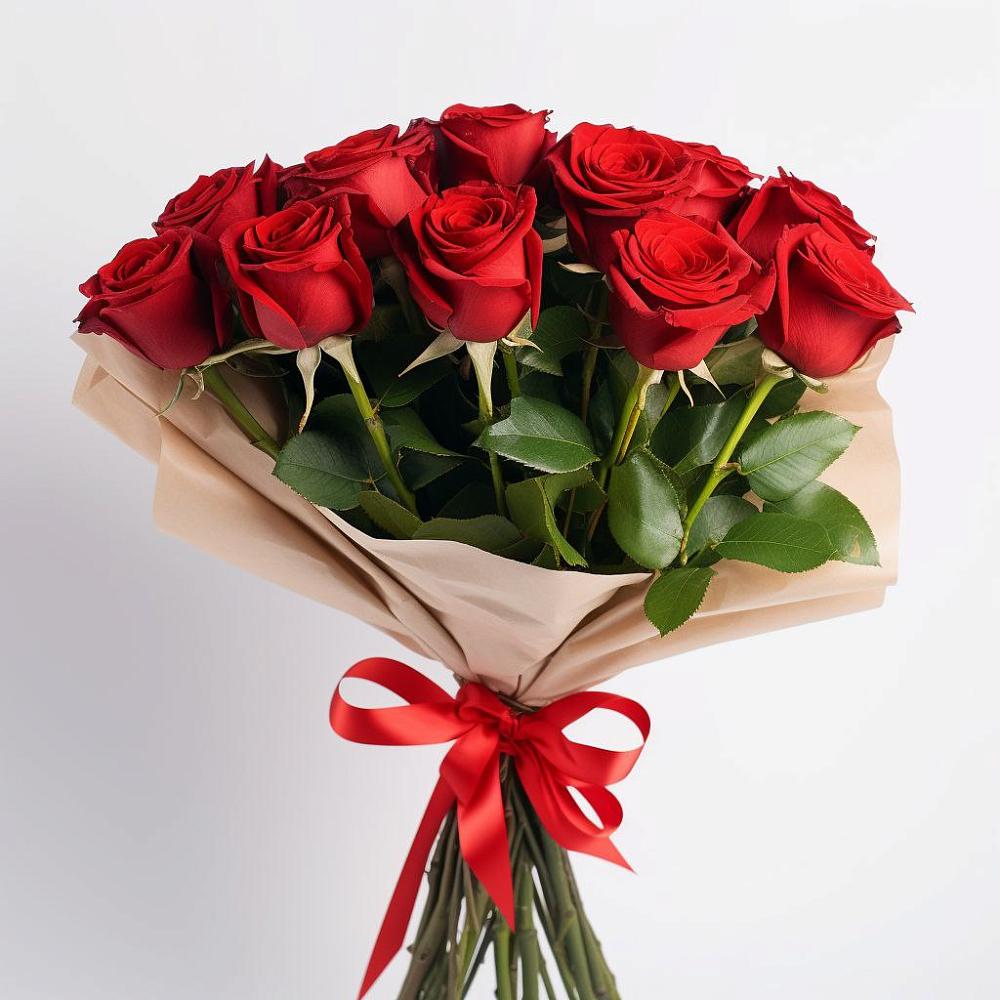 Букет 11 Красных роз Эдлесс Лав в Приозерском