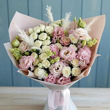 Букет цветов из:  Альстромерии и Розы в Приозерском